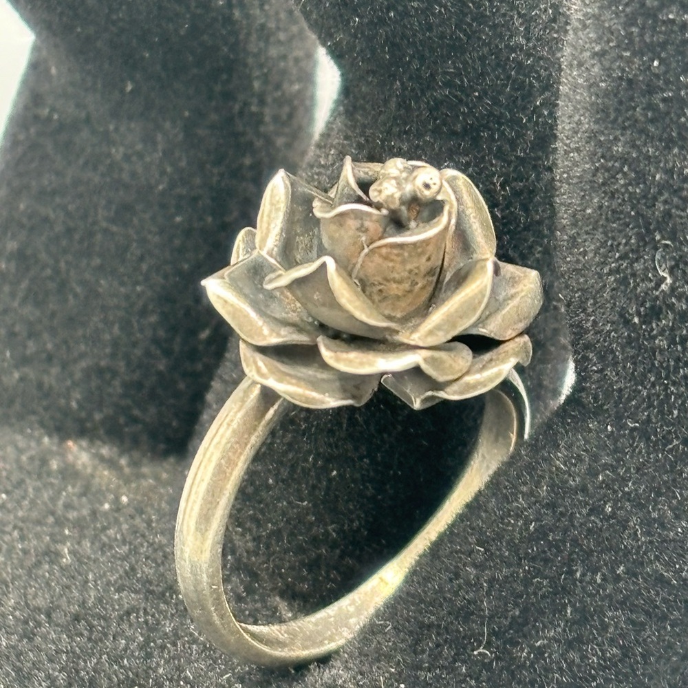 Silver Rose Ring - image 4